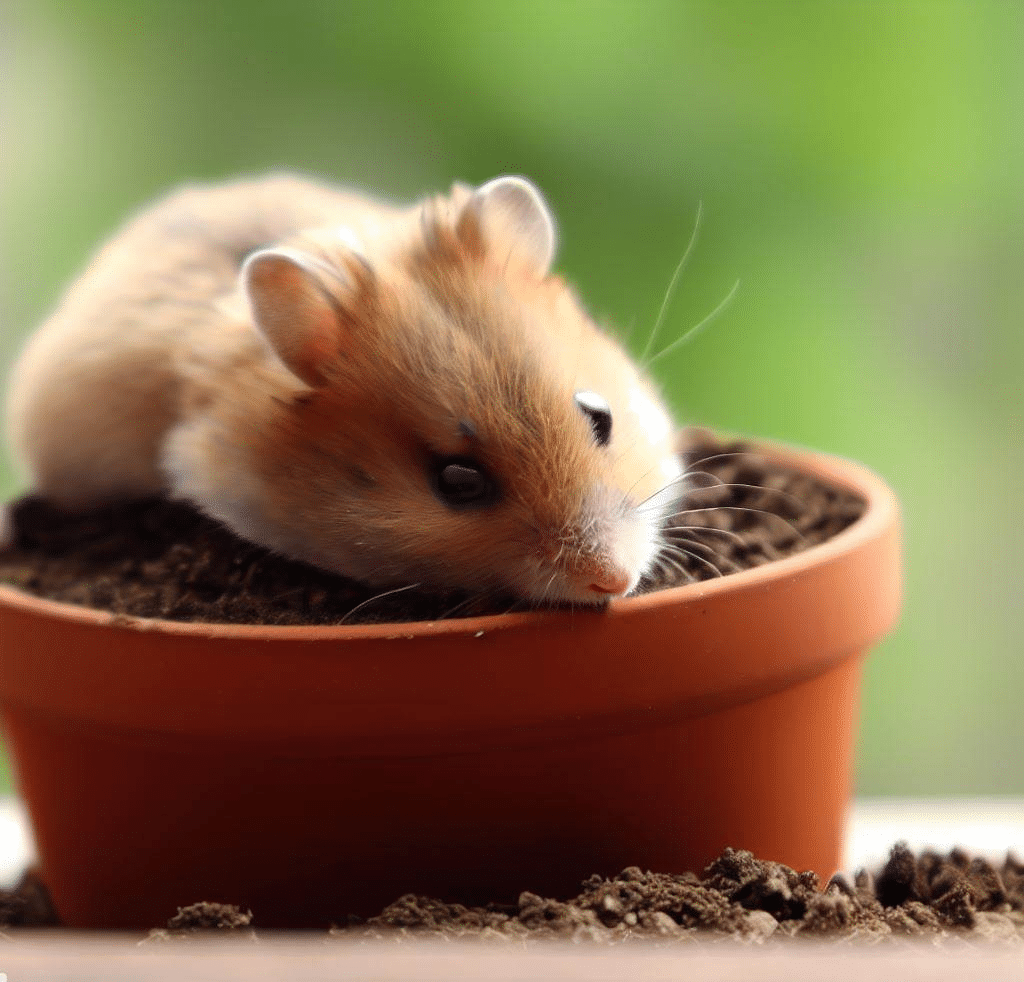 Puis-je enterrer mon Hamster dans un pot de fleurs ?