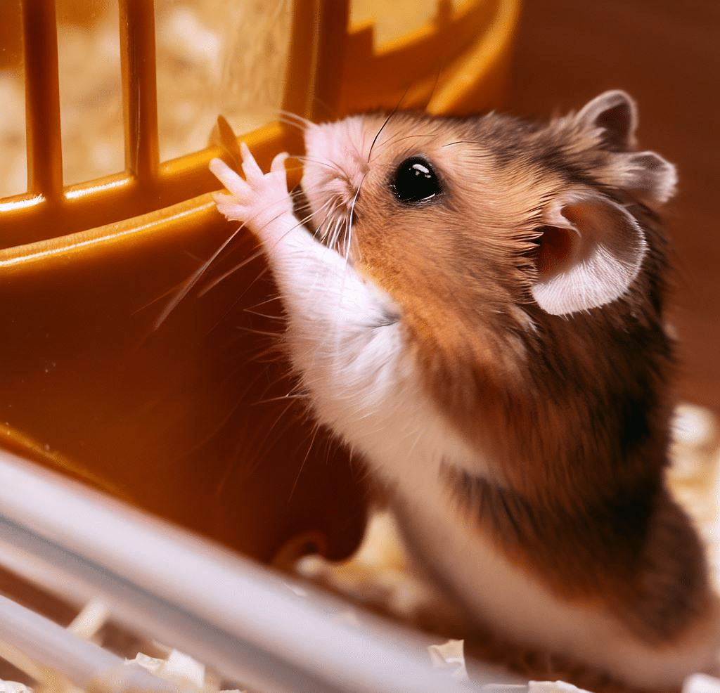 Pourquoi mon Hamster continue-t-il à grimper dans sa cage?