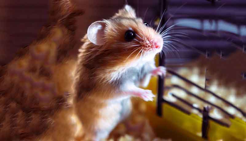 Pourquoi mon Hamster grimpe-t-il dans la cage et tombe-t-il