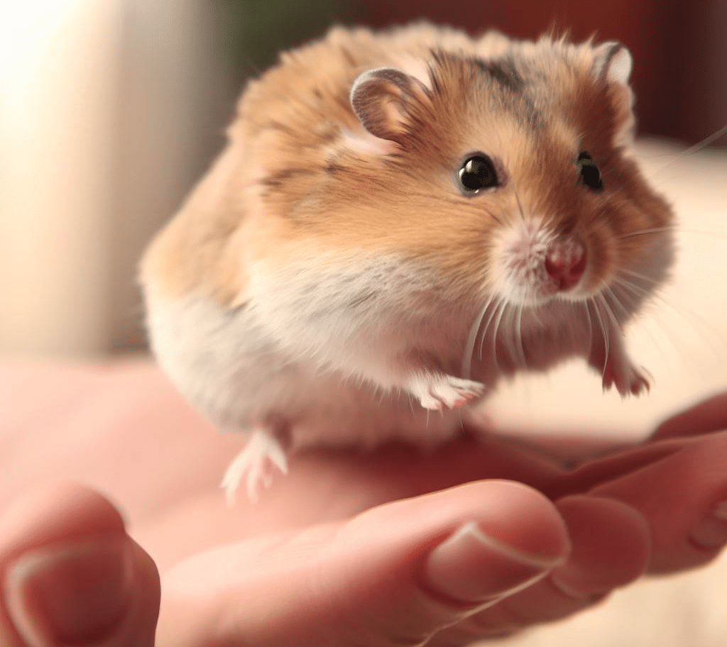 Pourquoi mon Hamster saute-t-il quand je le caresse?