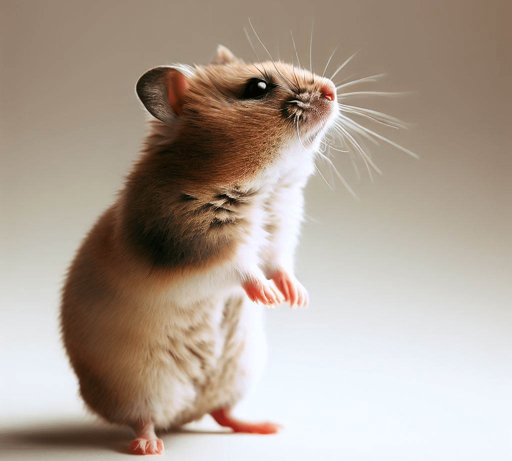 Pourquoi mon Hamster se fige-t-il et lève-t-il la queue?