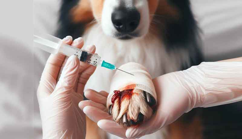 Comment arrêter le sang d’une griffe de chien?