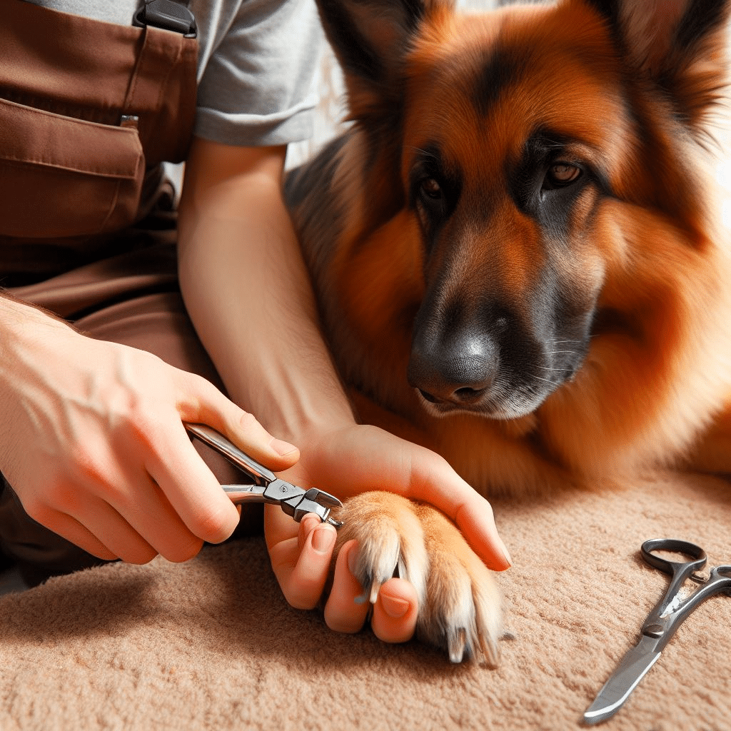 Comment couper les ongles d'un chien berger allemand?