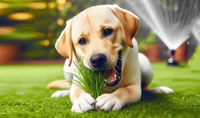 Comment empêcher un chien de manger de l'herbe