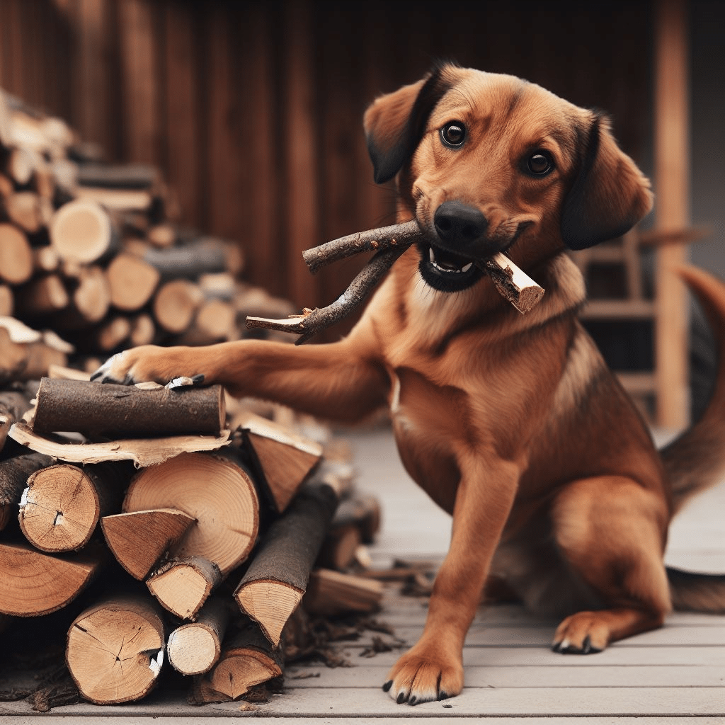 Comment empêcher un chien de manger du bois?