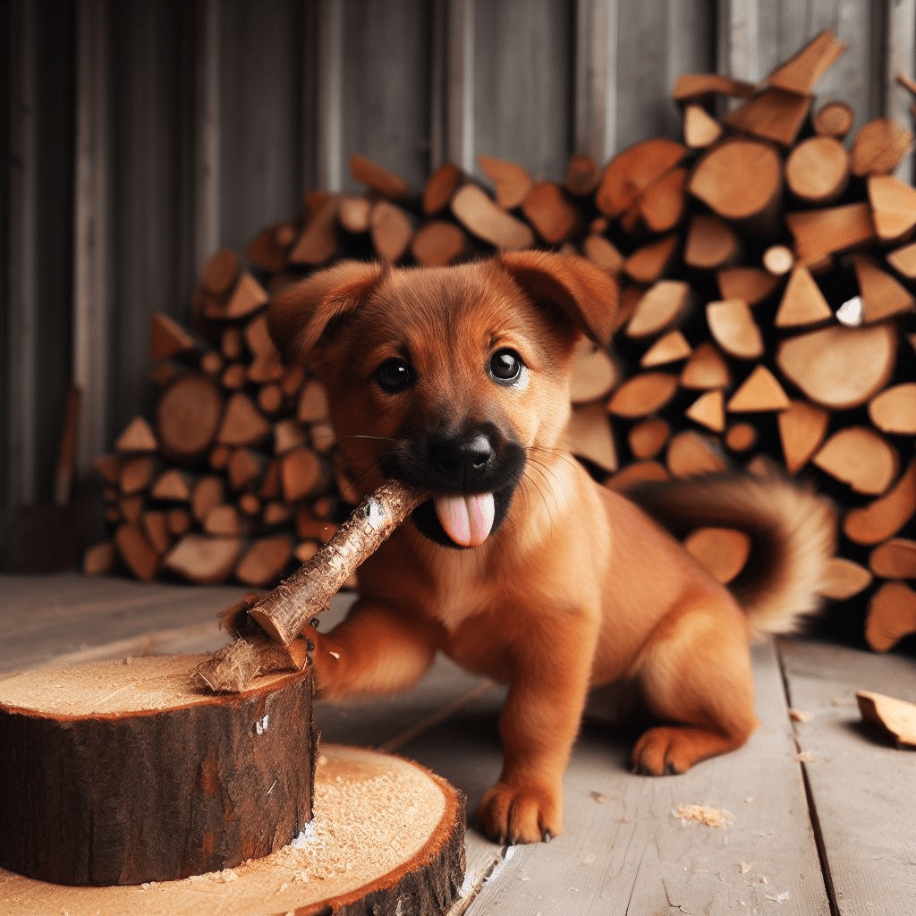 Comment empêcher un chien de manger du bois?