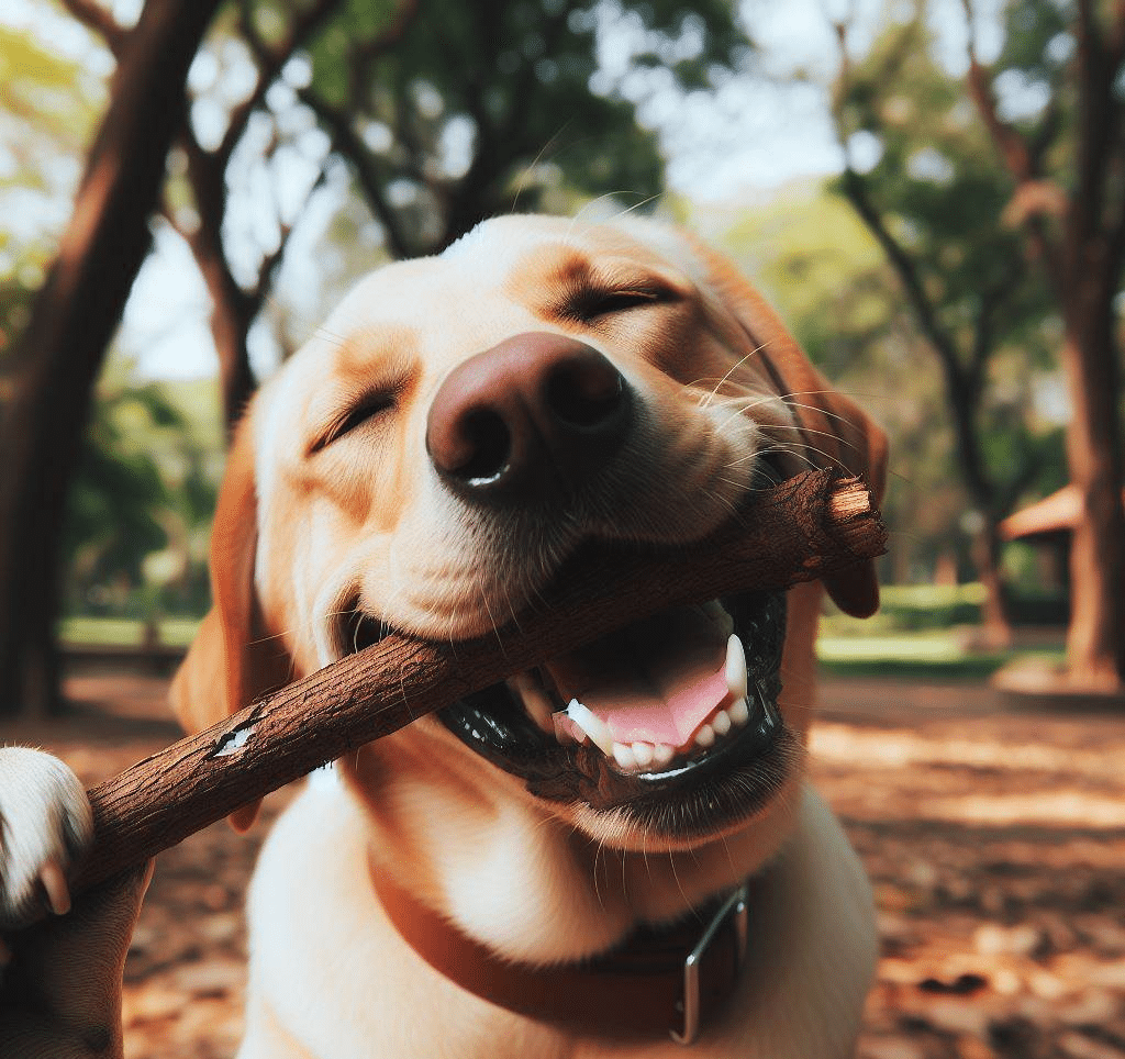 Comment empêcher un chien de manger du bois?