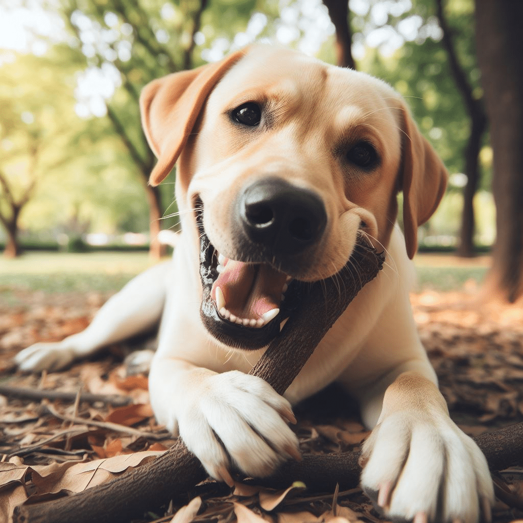 Comment empêcher un chien de manger du bois?