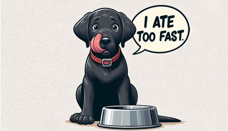 Comment empêcher un chien de manger trop vite