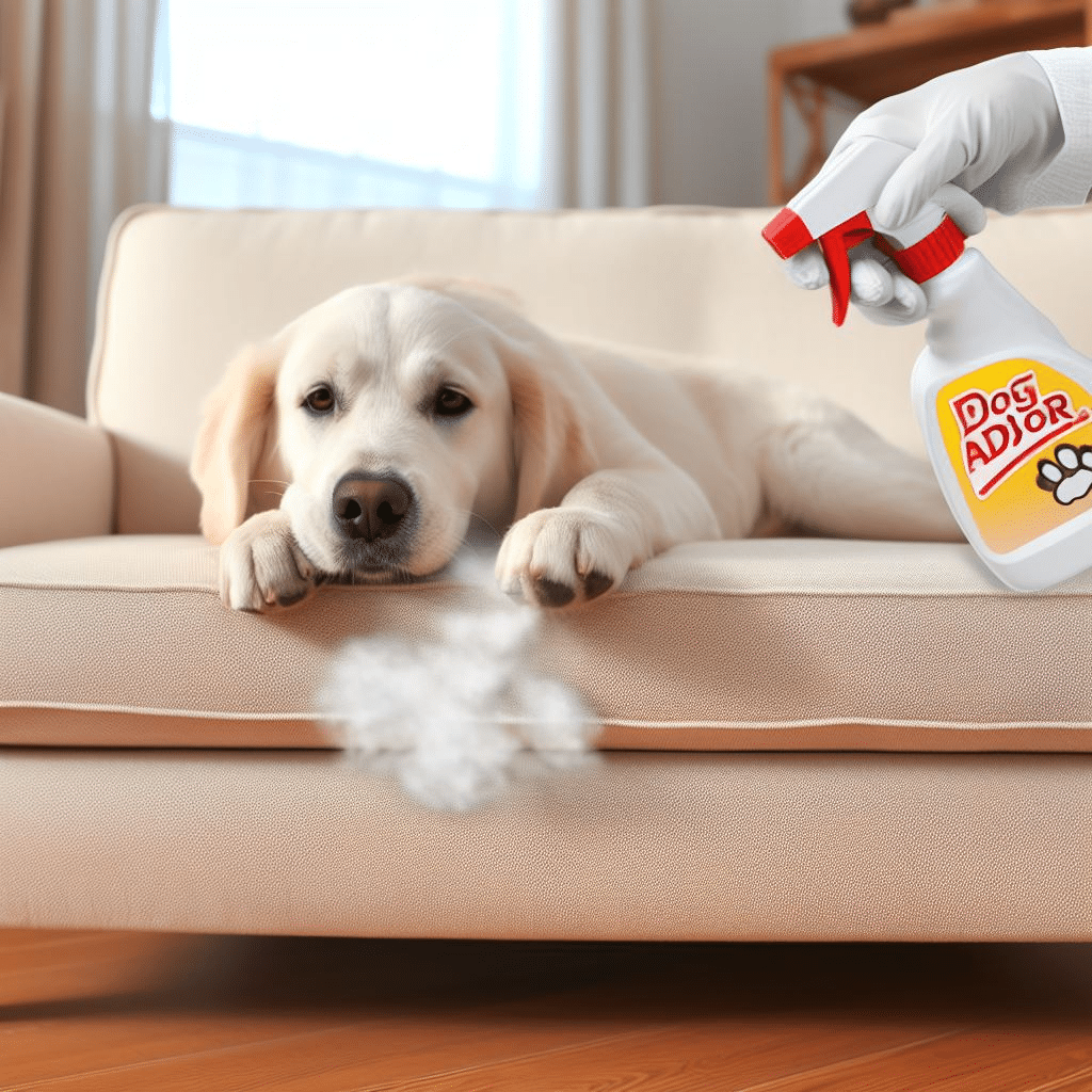 Comment enlever l'odeur de chien sur un canapé en tissu?