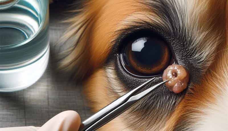 Comment enlever verrue oeil chien
