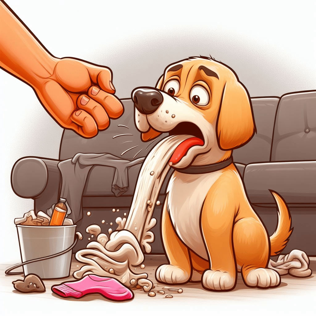Comment faire vomir un chien qui a mangé une chaussette?