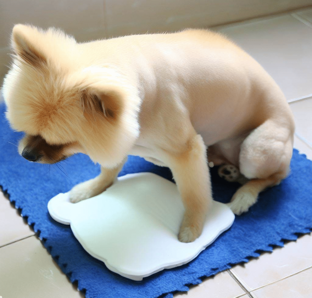 Comment mettre un chien propre sur pipi pad