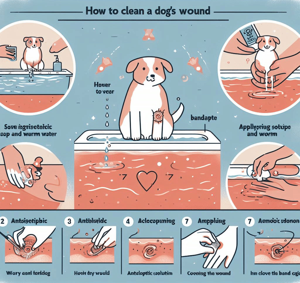 Comment nettoyer plaie chien?