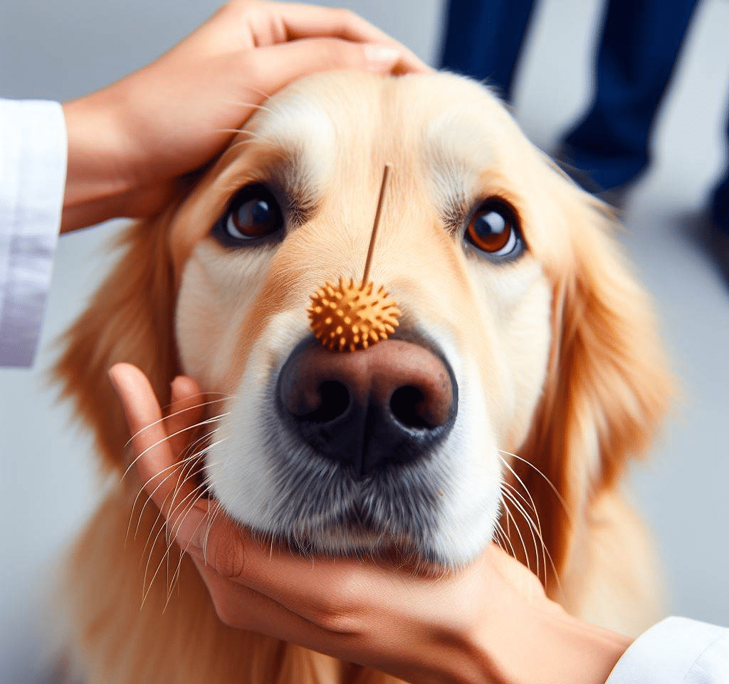 Comment savoir si mon chien a un epillet dans le nez?