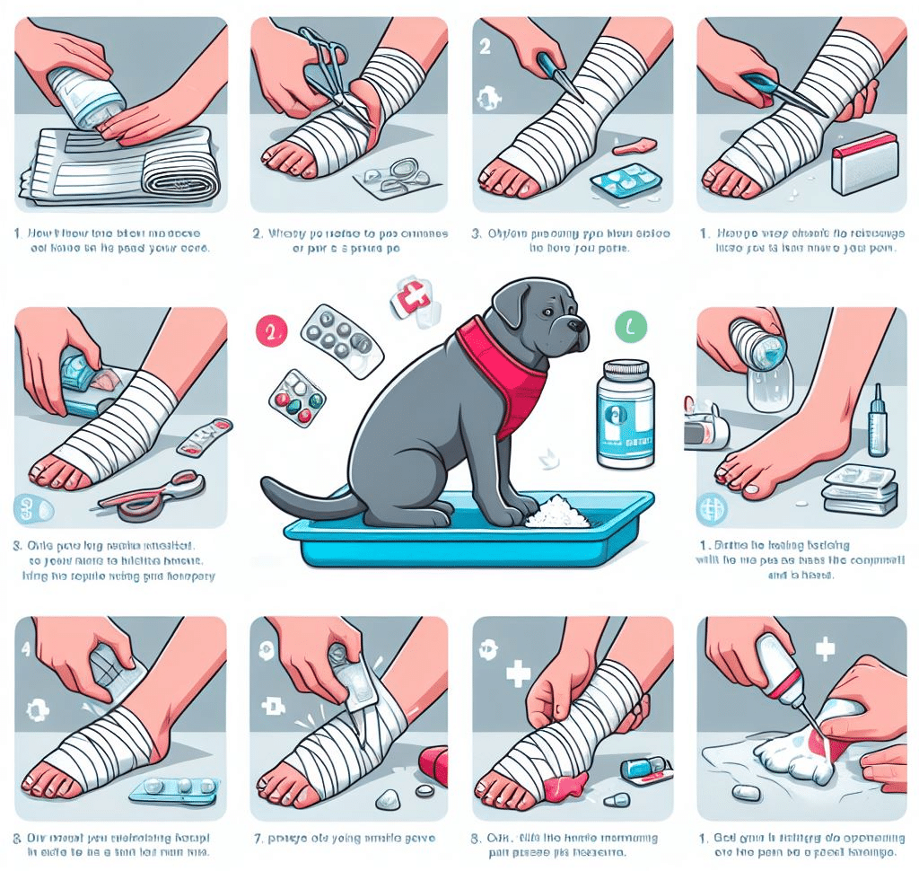 Comment soigner foulure patte chien