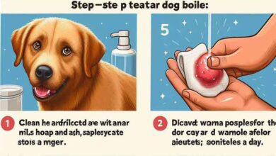 Comment soigner furoncle chien