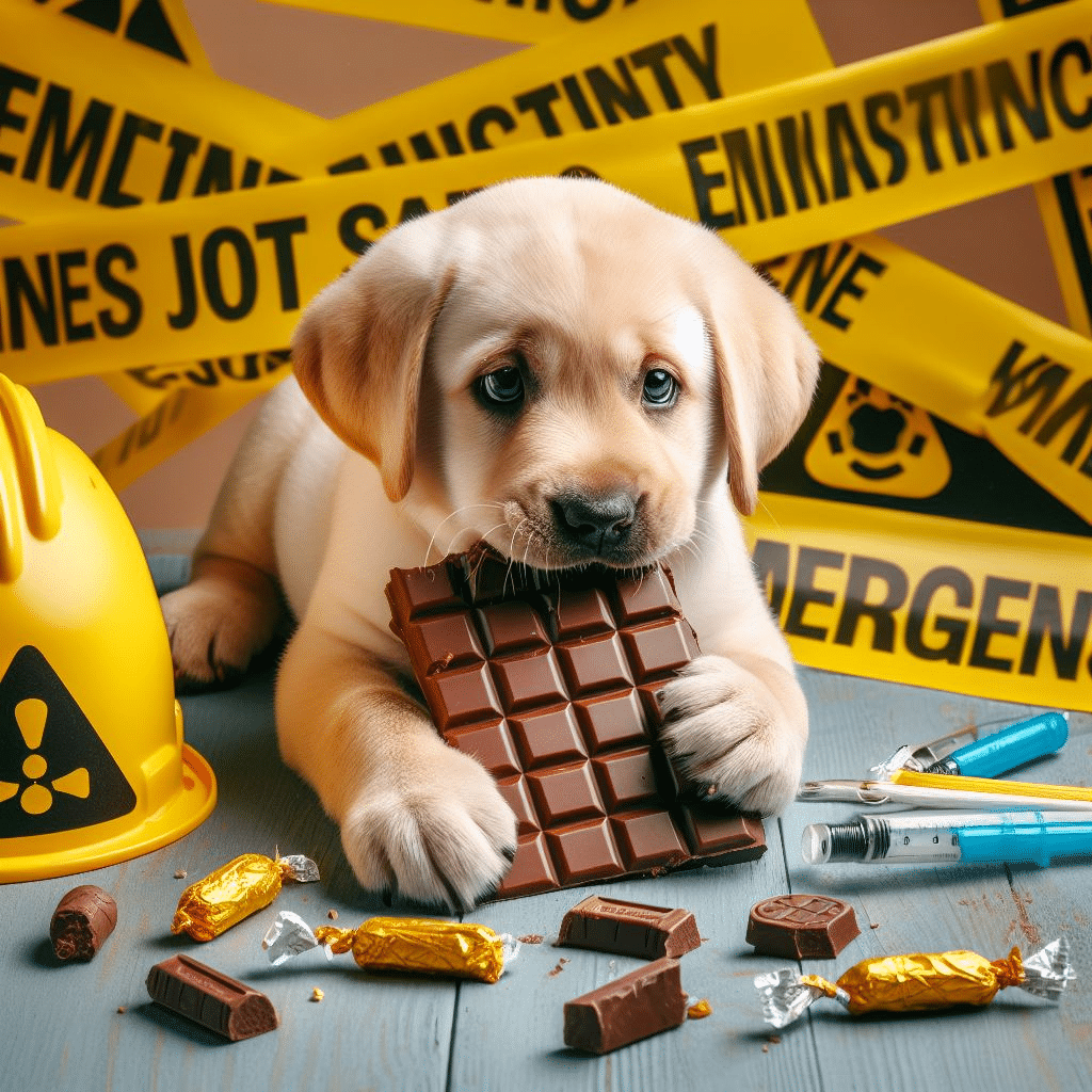Comment soigner un chien qui a mangé du chocolat?