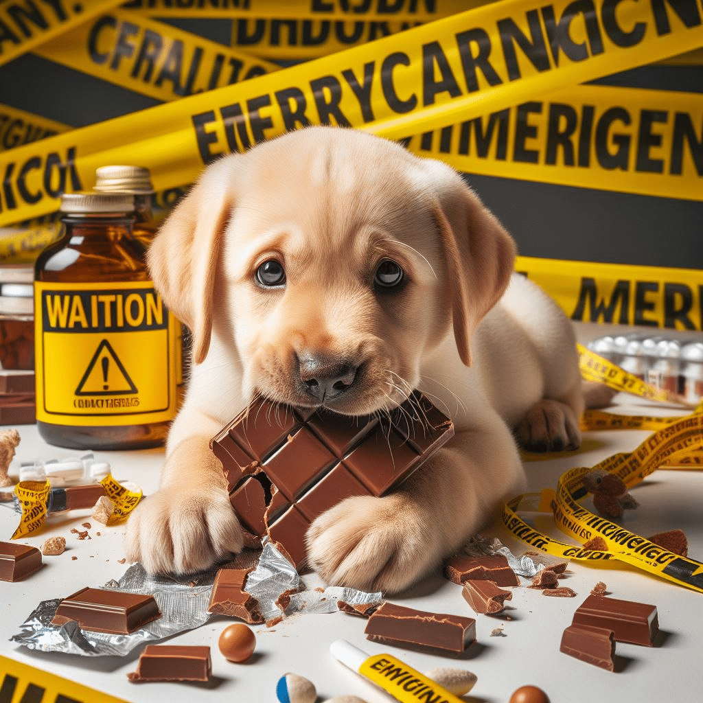 Comment soigner un chien qui a mangé du chocolat?