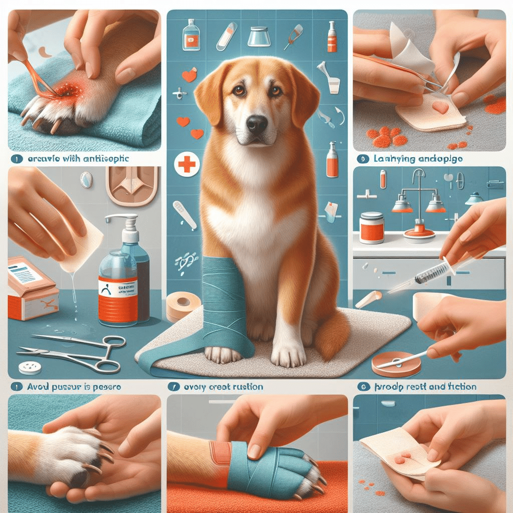 Comment soigner un coussinet de chien ouvert