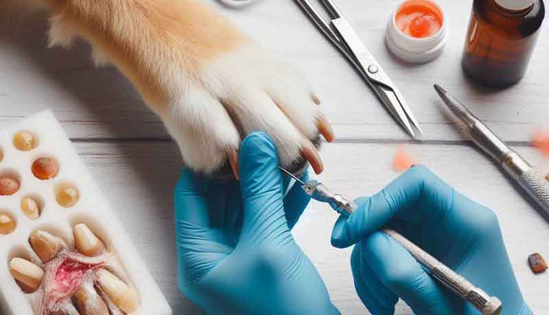 Comment soigner un ongle cassé d'un chien