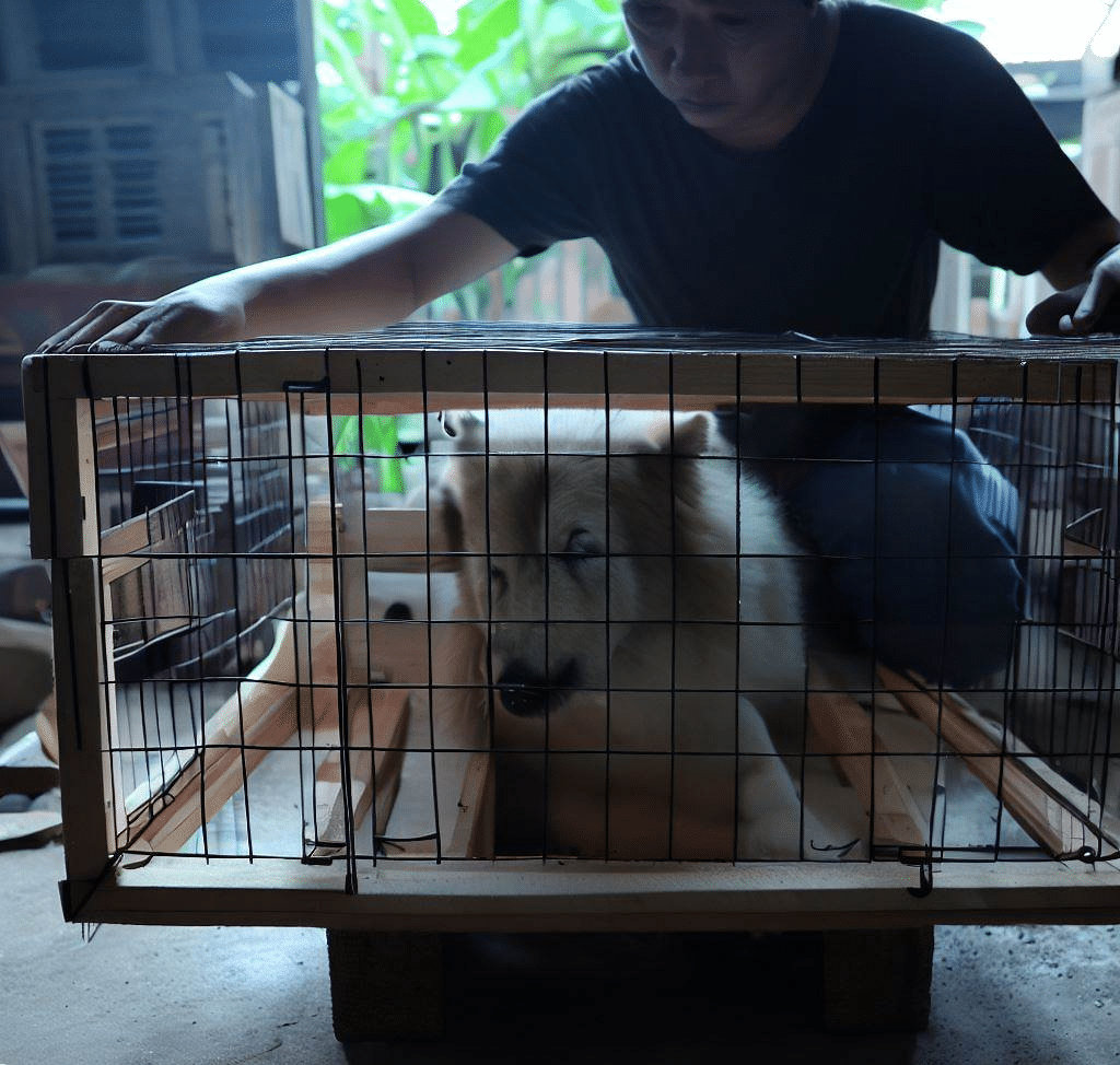 Comment fabriquer une cage de transport pour chien?