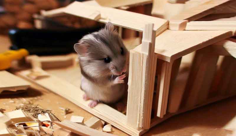Construire une cage pour hamster russe