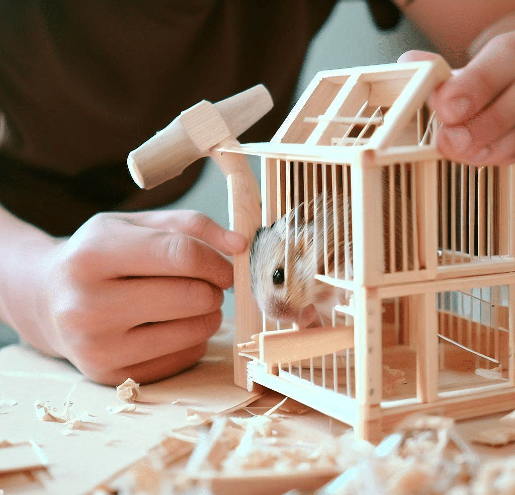 Construire une cage pour hamster russe