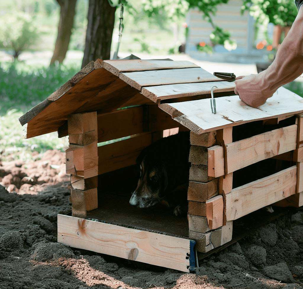 Comment Fabriquer niche chien avec palette?