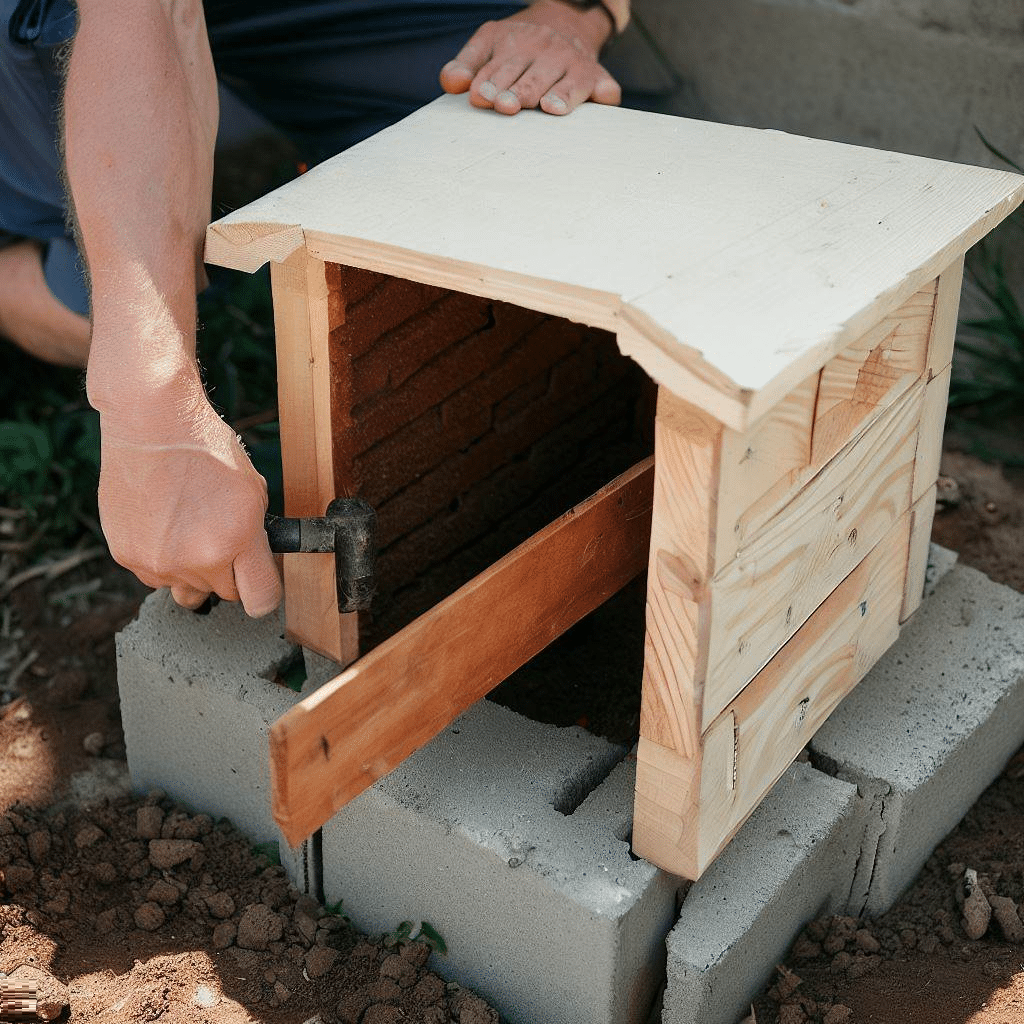 Fabriquer une niche pour chien en parpaing