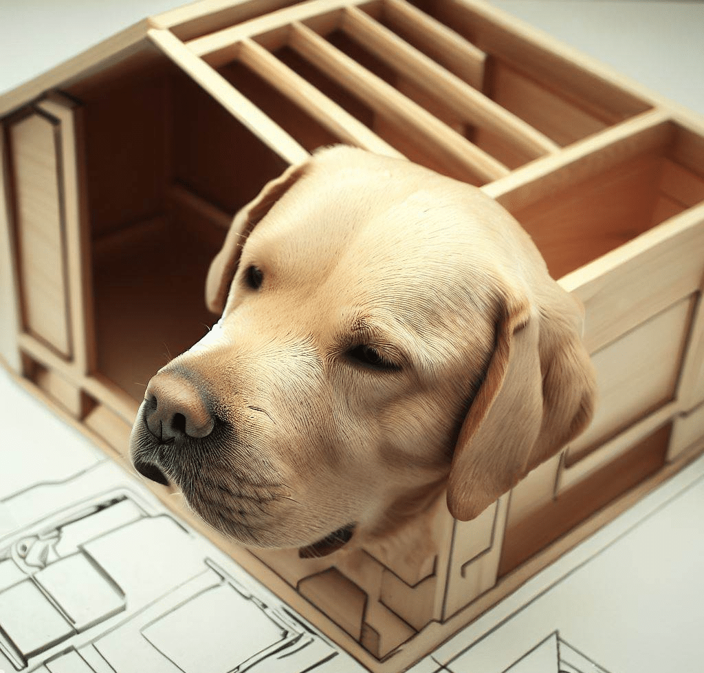 Plan niche pour chien labrador