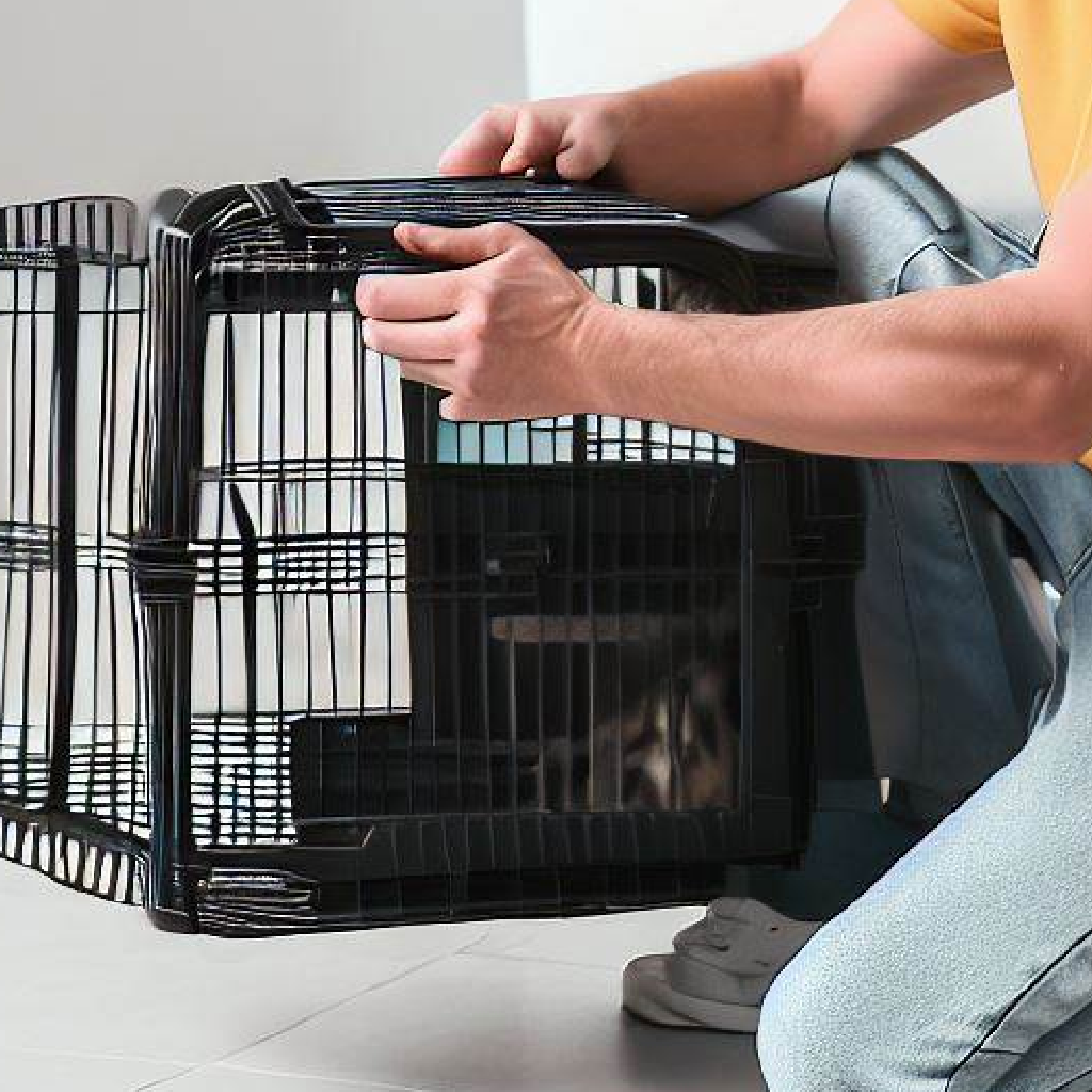 Plier une cage pour chien?