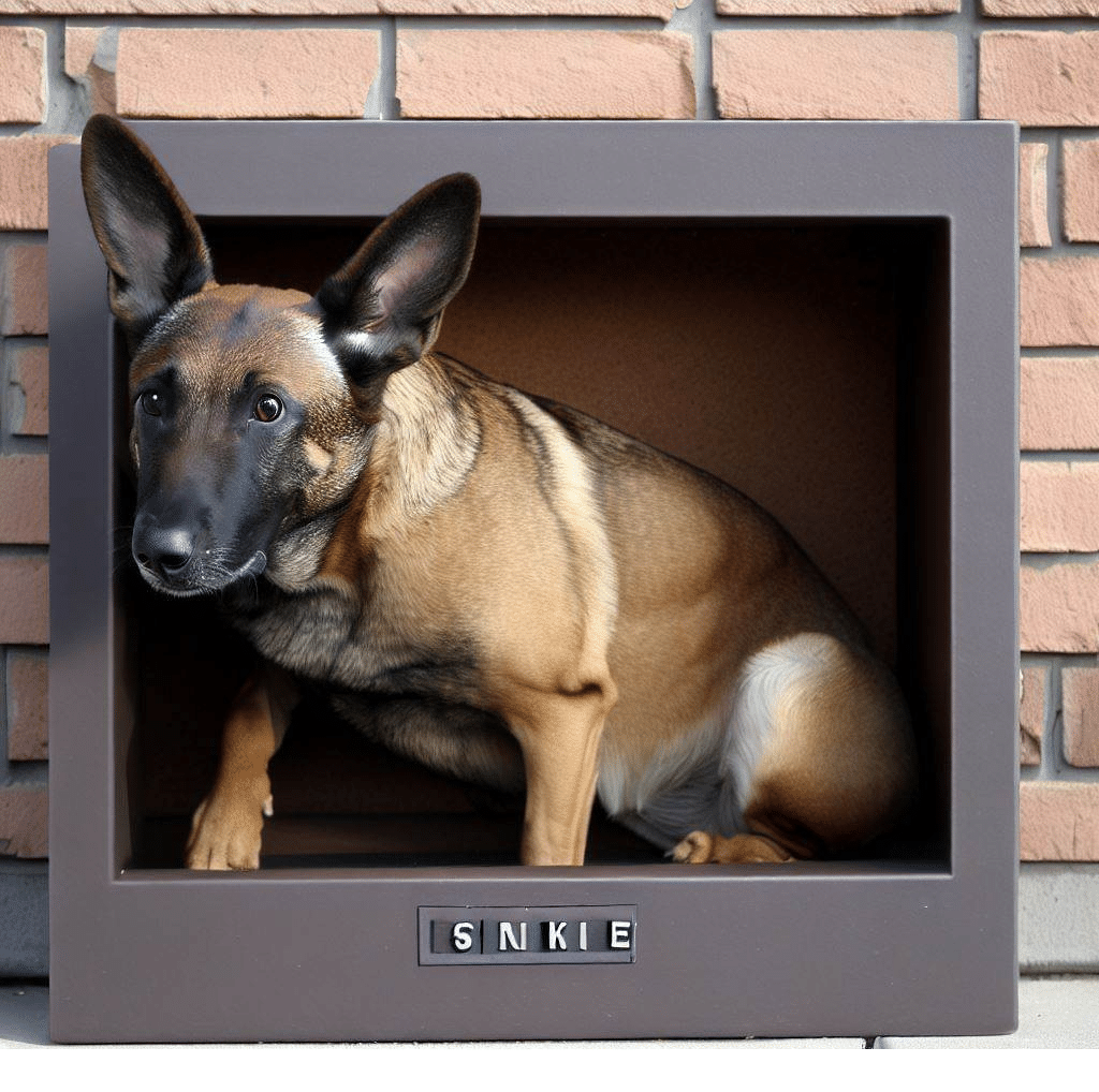 Taille niche pour chien malinois