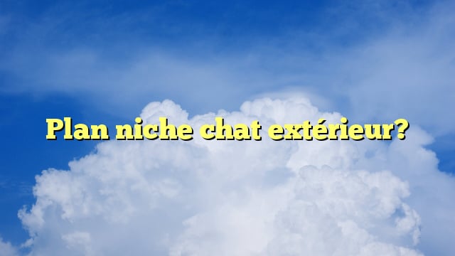 Plan niche chat extérieur?