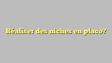 Réaliser des niches en placo?
