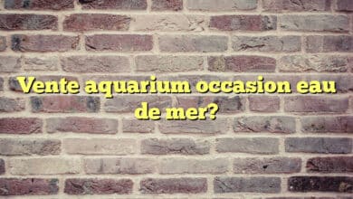 Vente aquarium occasion eau de mer?