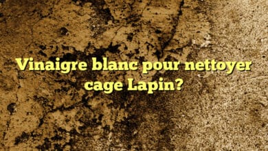 Vinaigre blanc pour nettoyer cage Lapin?